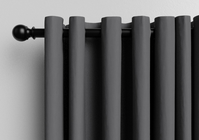 Medina, Dark Charcoal - Made to Measure Curtains - Image 12